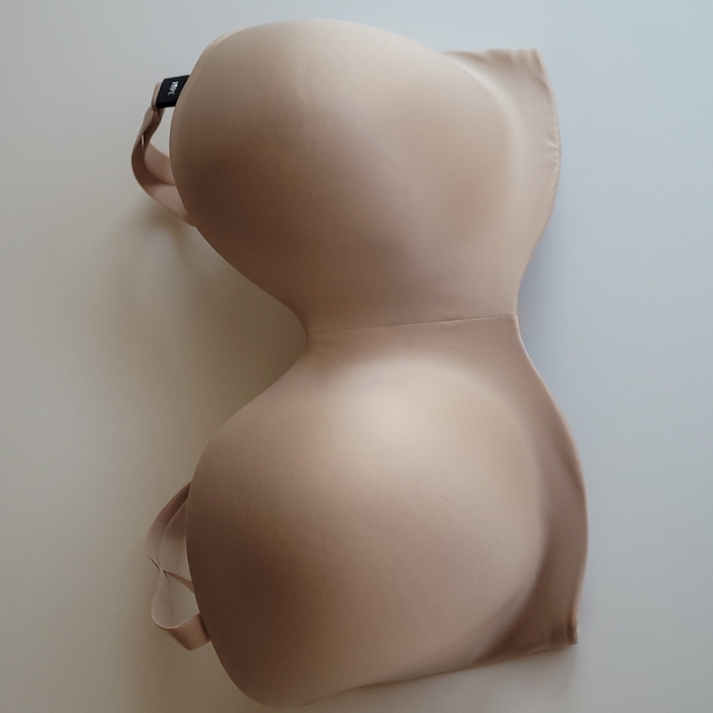 Curvy Couture Smooth Multiway strapless bra champagne 36H